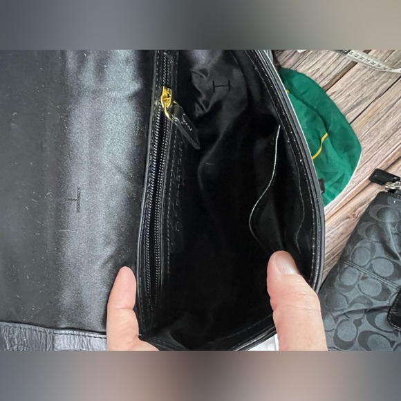 H by Halston Croc-Embossed 2-Way Leather Bag - Picture 6 of 14